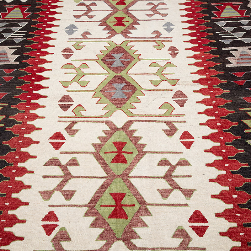 New Turkish Handwoven Kilim Rug - 4'  x 5' 11" (48" x 71") - K0089526