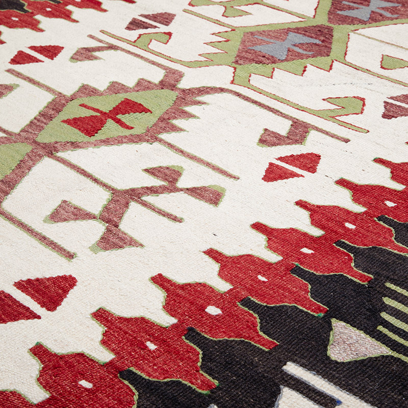 New Turkish Handwoven Kilim Rug - 4'  x 5' 11" (48" x 71") - K0089526