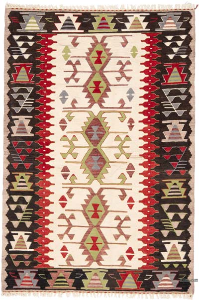 Yeni Kök Boya El Dokuma Kilim - 122 cm x 181 cm
