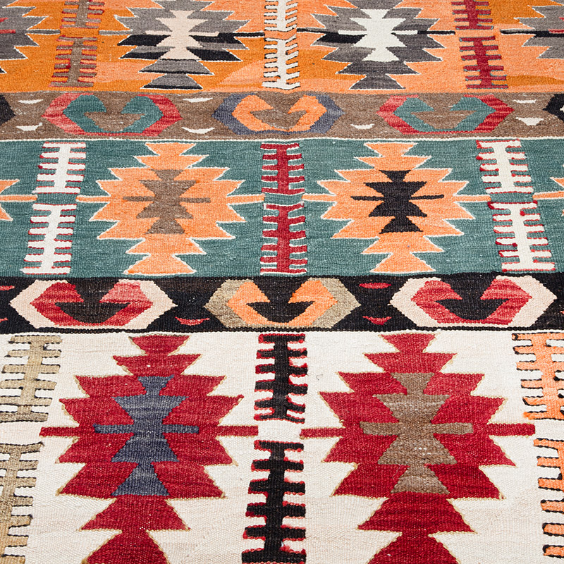New Turkish Handwoven Kilim Rug - 4'  x 5' 6" (48" x 66") - K0089529