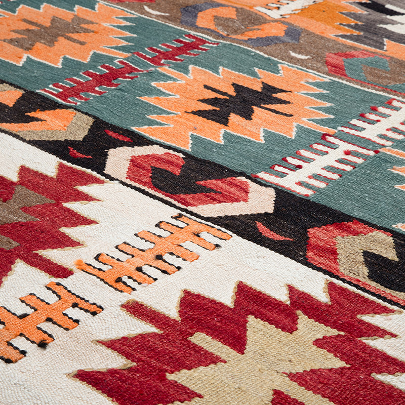 New Turkish Handwoven Kilim Rug - 4'  x 5' 6" (48" x 66") - K0089529