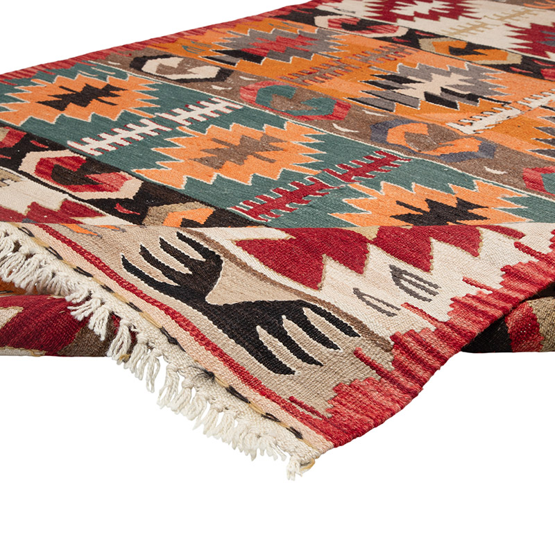 New Turkish Handwoven Kilim Rug - 4'  x 5' 6" (48" x 66") - K0089529