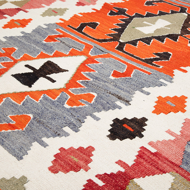 New Turkish Handwoven Kilim Rug - 3' 10" x 5' 7" (46" x 67") - K0089530