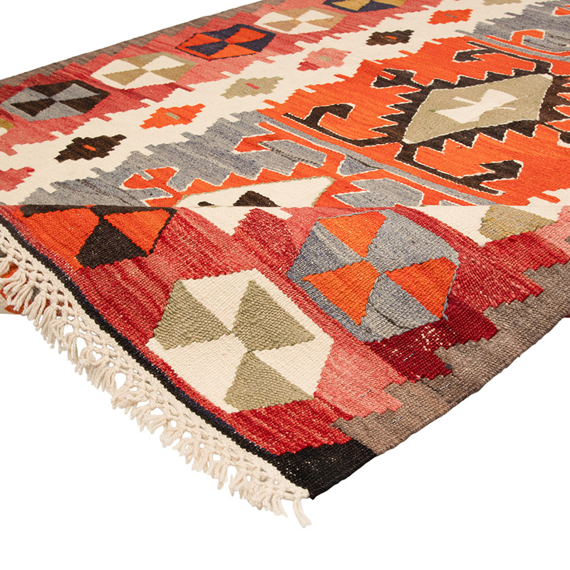 New Turkish Handwoven Kilim Rug - 3' 10" x 5' 7" (46" x 67") - K0089530