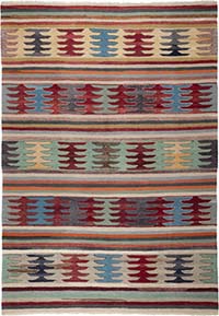 New Turkish Handwoven Kilim Rug - 6' 8" x 9' 11" (80" x 119")