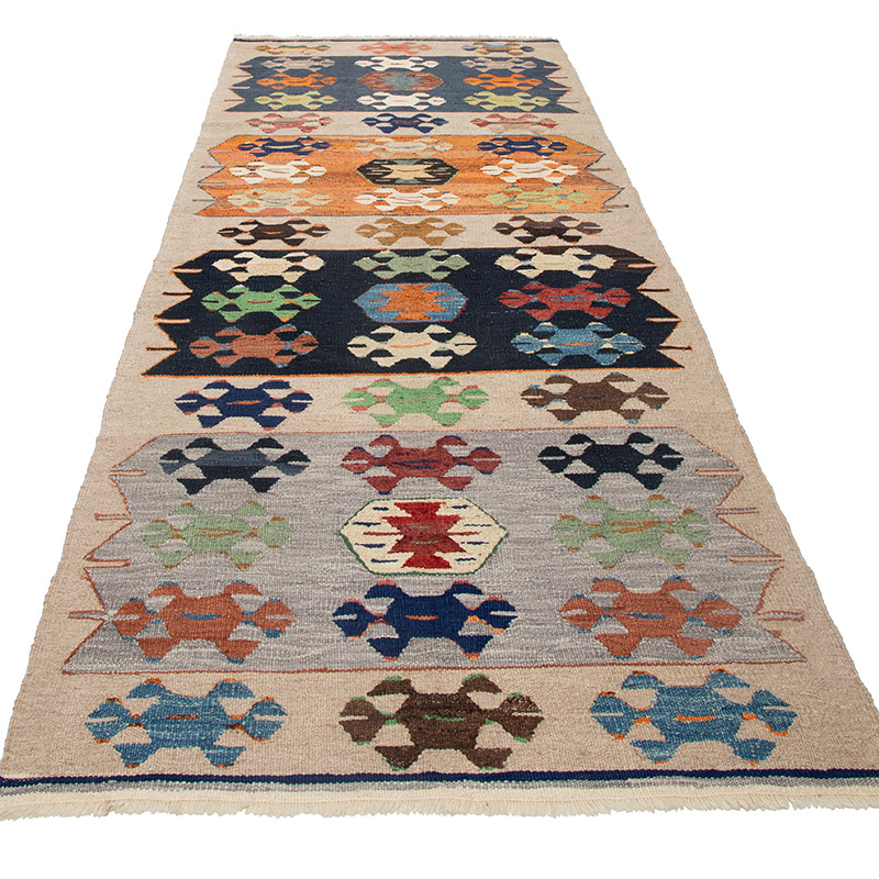 Yeni Kök Boya El Dokuma Kilim - 107 cm x 307 cm - K0089535