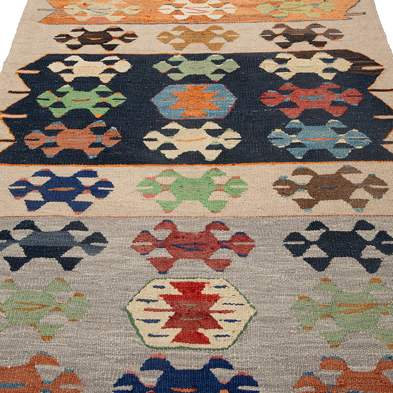 Yeni Kök Boya El Dokuma Kilim - 107 cm x 307 cm - K0089535