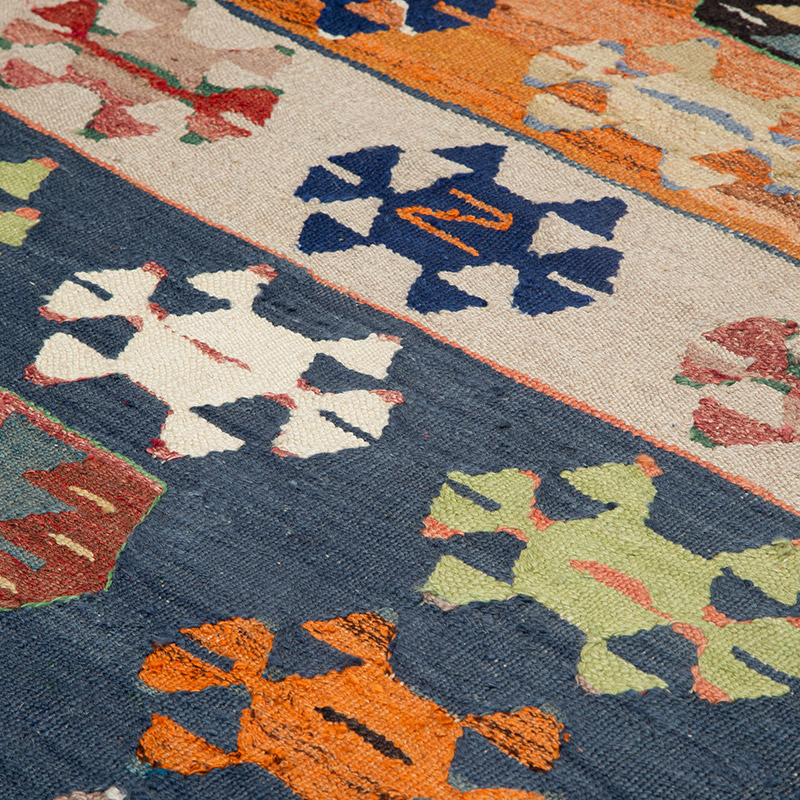 Yeni Kök Boya El Dokuma Kilim - 107 cm x 307 cm - K0089535