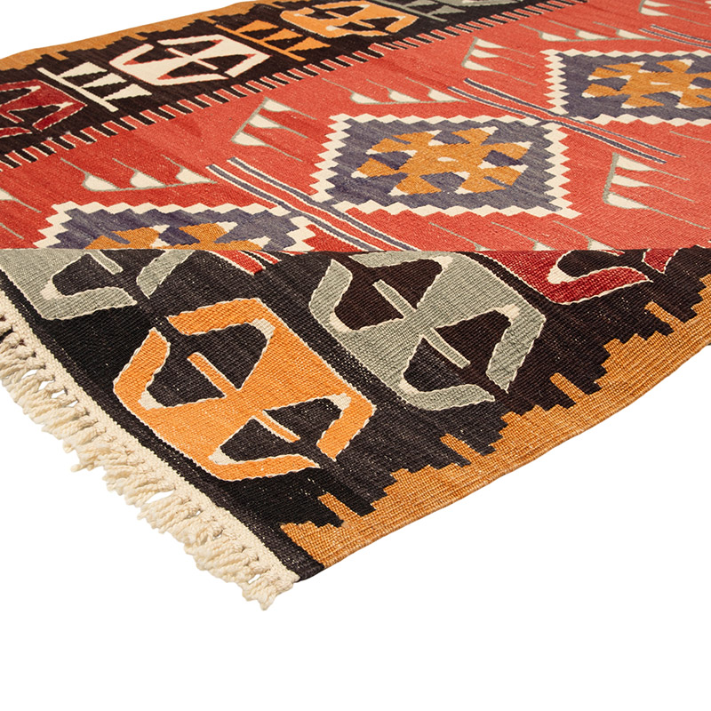 New Turkish Handwoven Kilim Rug - 3' 10" x 5' 7" (46" x 67") - K0089539