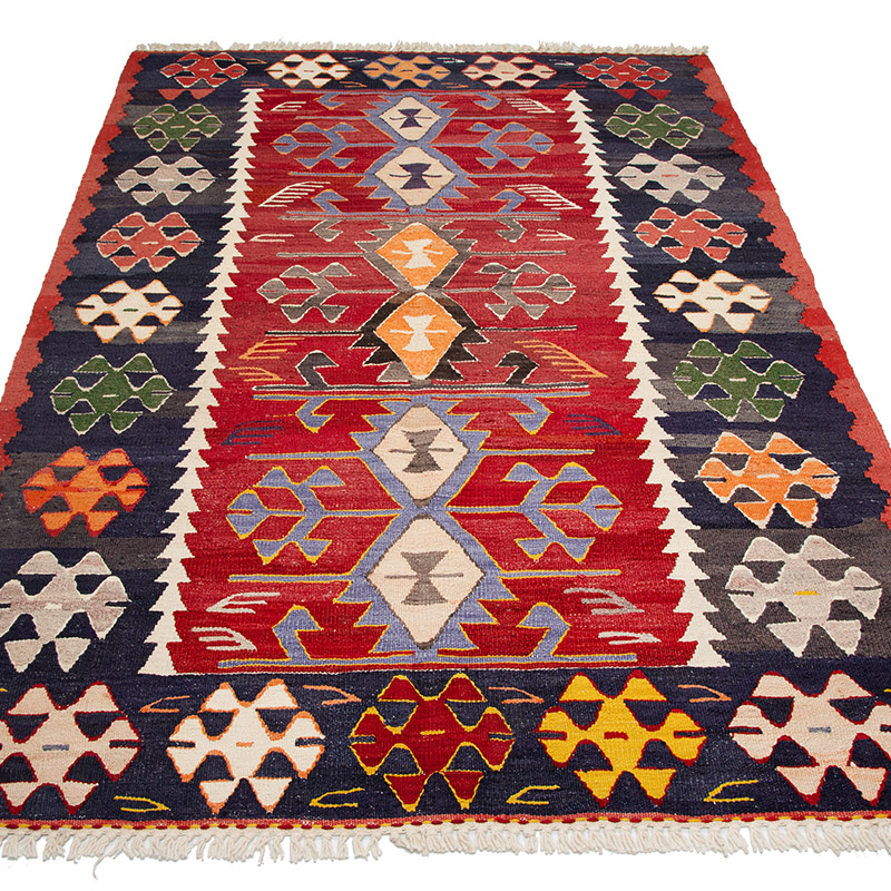 Nueva Alfombra Turca Kilim - 123 cm x 180 cm - K0089540