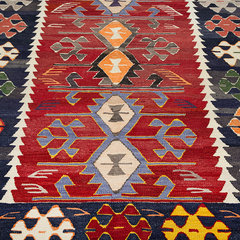 Nueva Alfombra Turca Kilim - 123 cm x 180 cm - K0089540