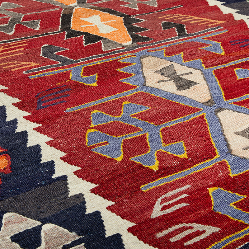 Nueva Alfombra Turca Kilim - 123 cm x 180 cm - K0089540