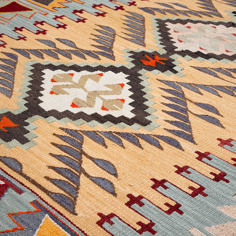 New Turkish Handwoven Kilim Rug - 3' 11" x 5' 10" (47" x 70") - K0089543