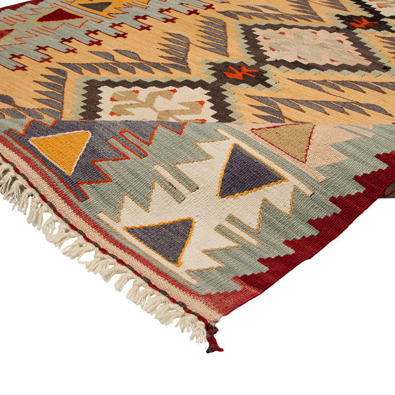 New Turkish Handwoven Kilim Rug - 3' 11" x 5' 10" (47" x 70") - K0089543