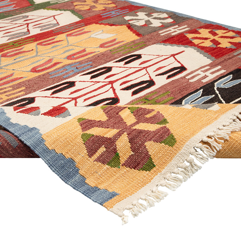 New Turkish Handwoven Kilim Rug - 3' 11" x 5' 9" (47" x 69") - K0089544