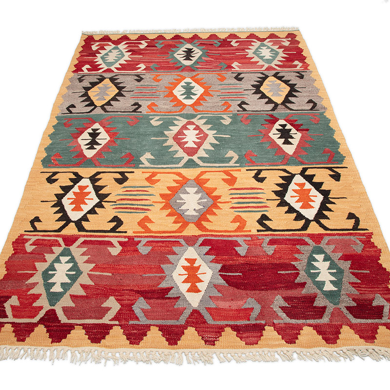 New Turkish Handwoven Kilim Rug - 3' 11" x 5' 11" (47" x 71") - K0089545