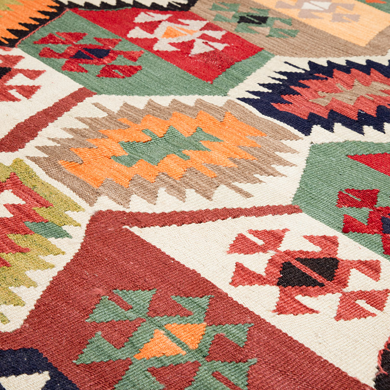New Turkish Handwoven Kilim Rug - 3' 10" x 5' 3" (46" x 63") - K0089547
