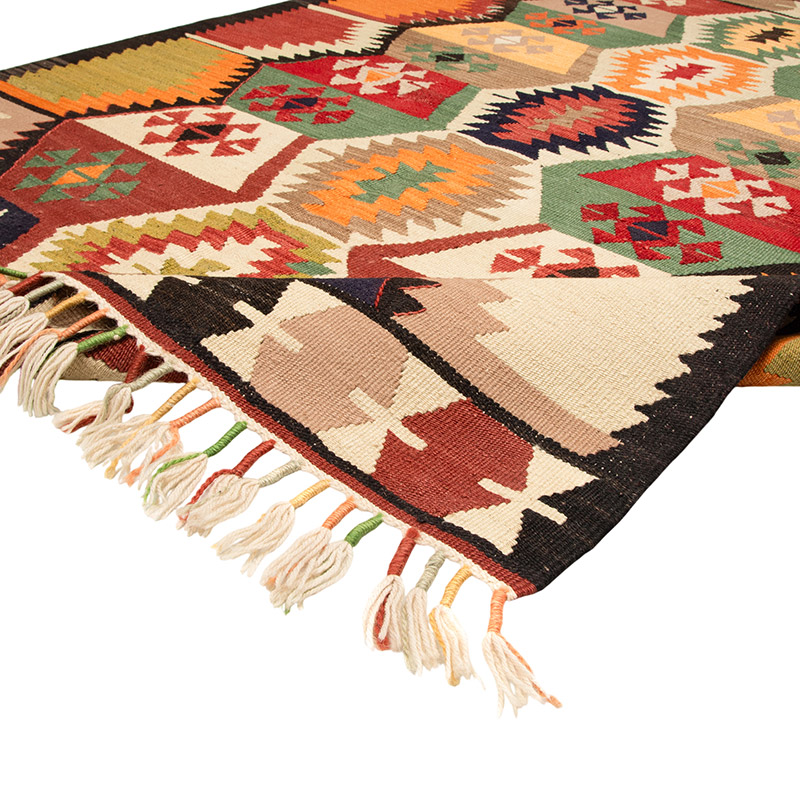 New Turkish Handwoven Kilim Rug - 3' 10" x 5' 3" (46" x 63") - K0089547