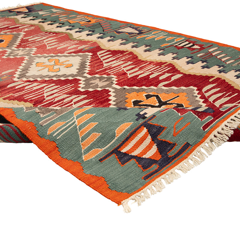New Turkish Handwoven Kilim Rug - 3' 11" x 5' 9" (47" x 69") - K0089549