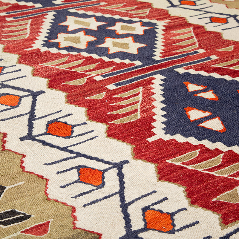 New Turkish Handwoven Kilim Rug - 3' 11" x 5' 7" (47" x 67") - K0089550