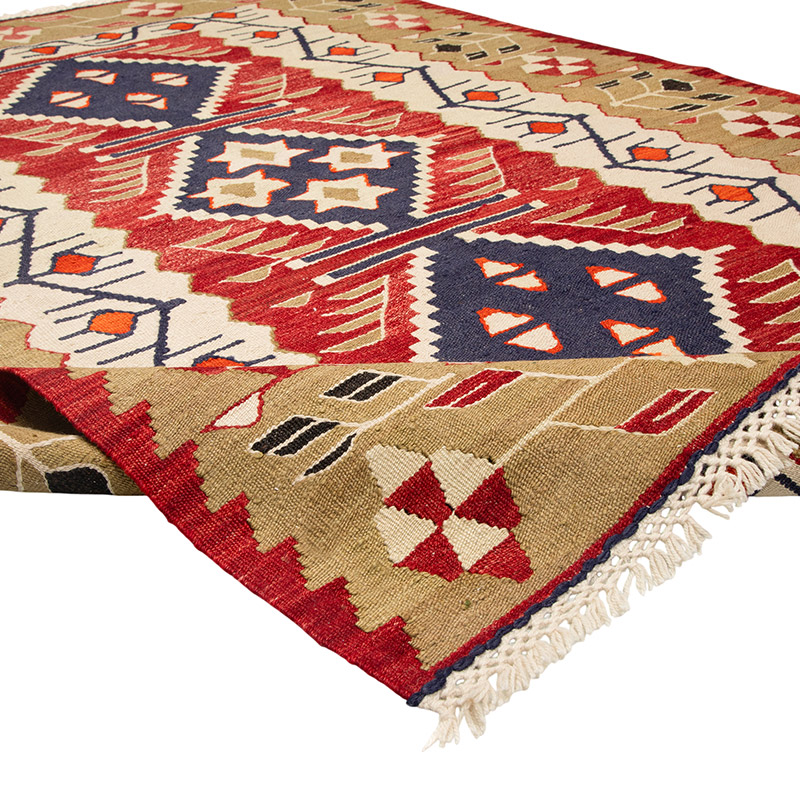 New Turkish Handwoven Kilim Rug - 3' 11" x 5' 7" (47" x 67") - K0089550