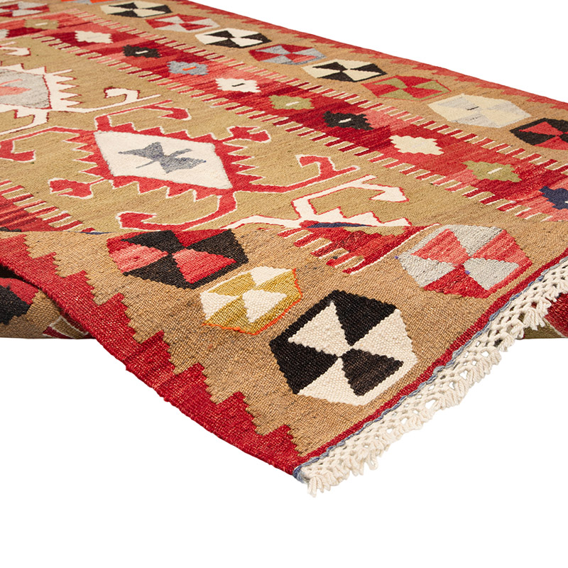 New Turkish Handwoven Kilim Rug - 3' 10" x 5' 6" (46" x 66") - K0089551