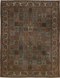 Alfombra Oriental Vintage Anudada a Mano - 323 cm x 414 cm