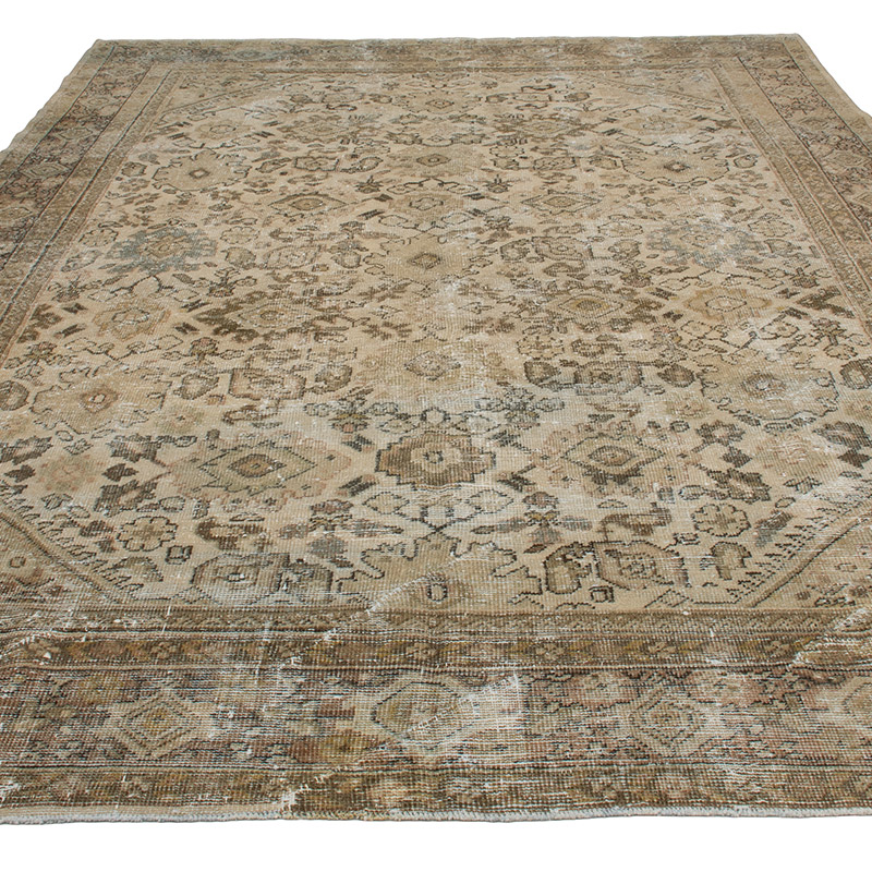 Vintage Hand-Knotted Oriental Rug - 7' 5" x 10' 2" (89" x 122") - K0089558