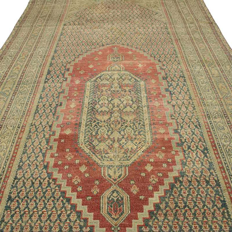 Alfombra Oriental Vintage Anudada a Mano - 182 cm x 461 cm - K0089564