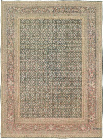 Vintage Hand-Knotted Oriental Rug - 8' 10" x 11' 8" (106" x 140")
