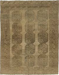 Vintage Hand-Knotted Oriental Rug - 7' 1" x 8' 10" (85" x 106")