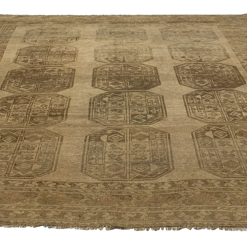 Vintage Hand-Knotted Oriental Rug - 7' 1" x 8' 10" (85" x 106") - K0089568