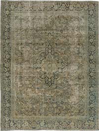 Vintage Turkish Hand-Knotted Rug - 8' 4" x 11' 2" (100" x 134")