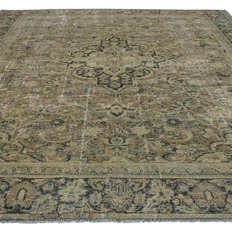 Alfombra Vintage Turca Anudada a Mano - 255 cm x 341 cm - K0089574