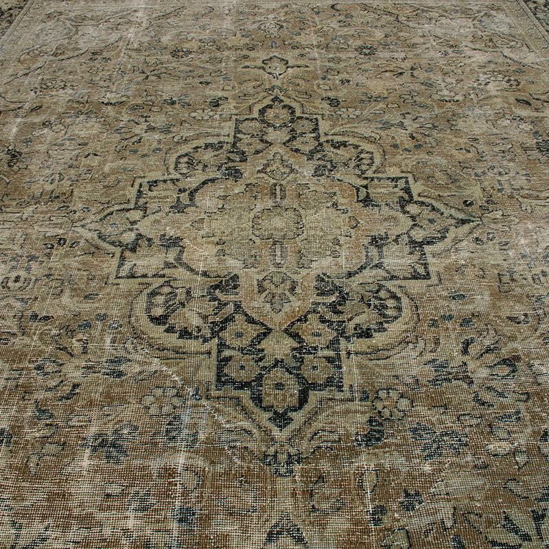 Alfombra Vintage Turca Anudada a Mano - 255 cm x 341 cm - K0089574