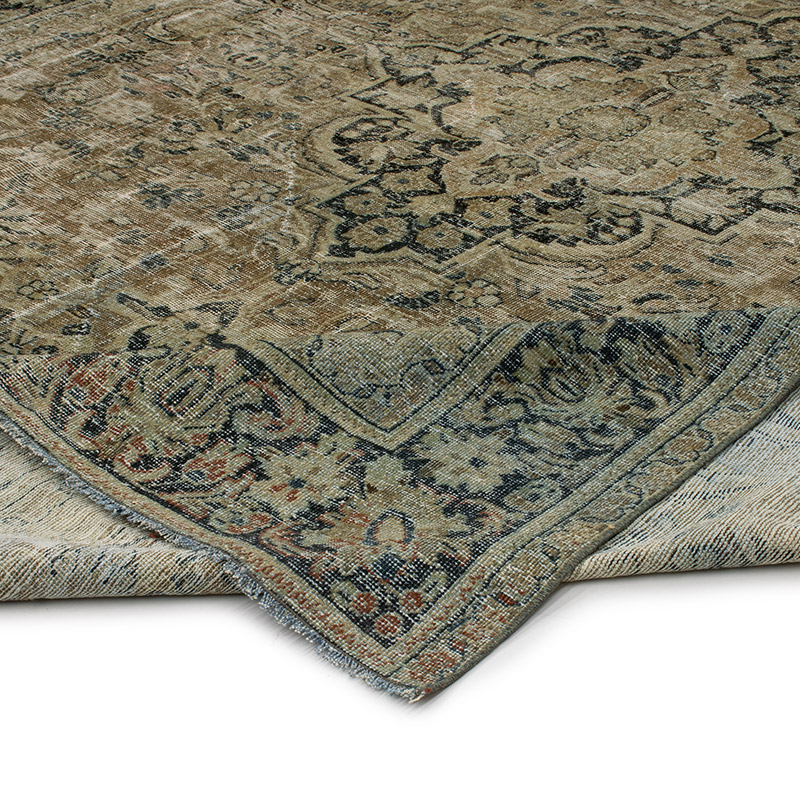 Alfombra Vintage Turca Anudada a Mano - 255 cm x 341 cm - K0089574