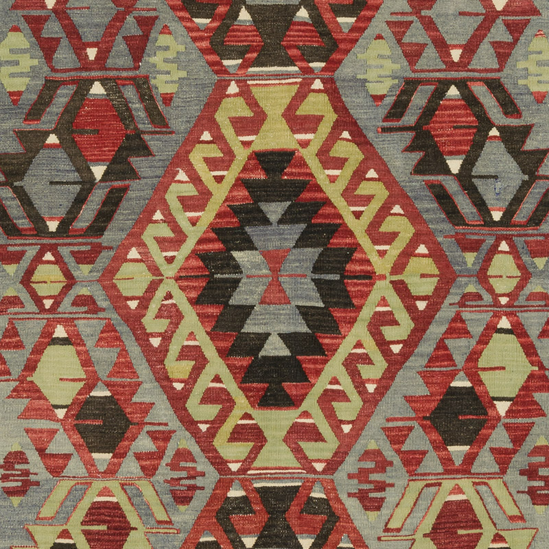 Vintage Turkish Kilim Rug - 5' 10" x 8' 8" (70" x 104") - K0089590