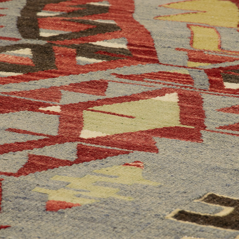 Vintage Turkish Kilim Rug - 5' 10" x 8' 8" (70" x 104") - K0089590