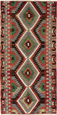 Alfombra Vintage Kilim Turca - 168 cm x 337 cm