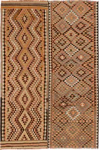 Vintage Turkish Kilim Rug - 6' 5" x 9' 8" (77" x 116")