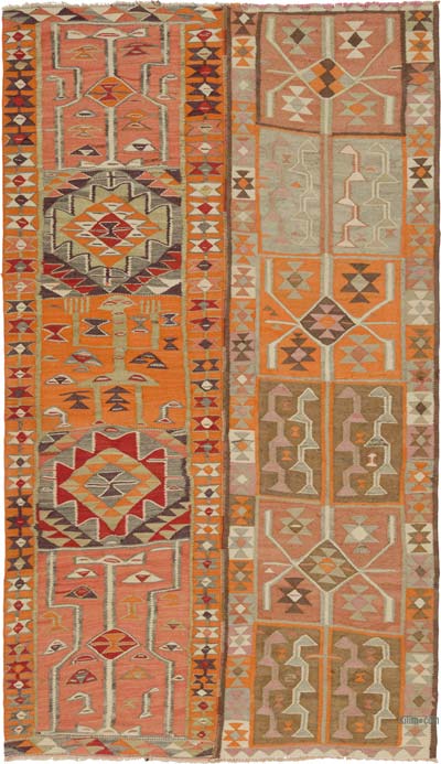 Vintage Turkish Kilim Rug - 6' 6" x 11' 2" (78" x 134")