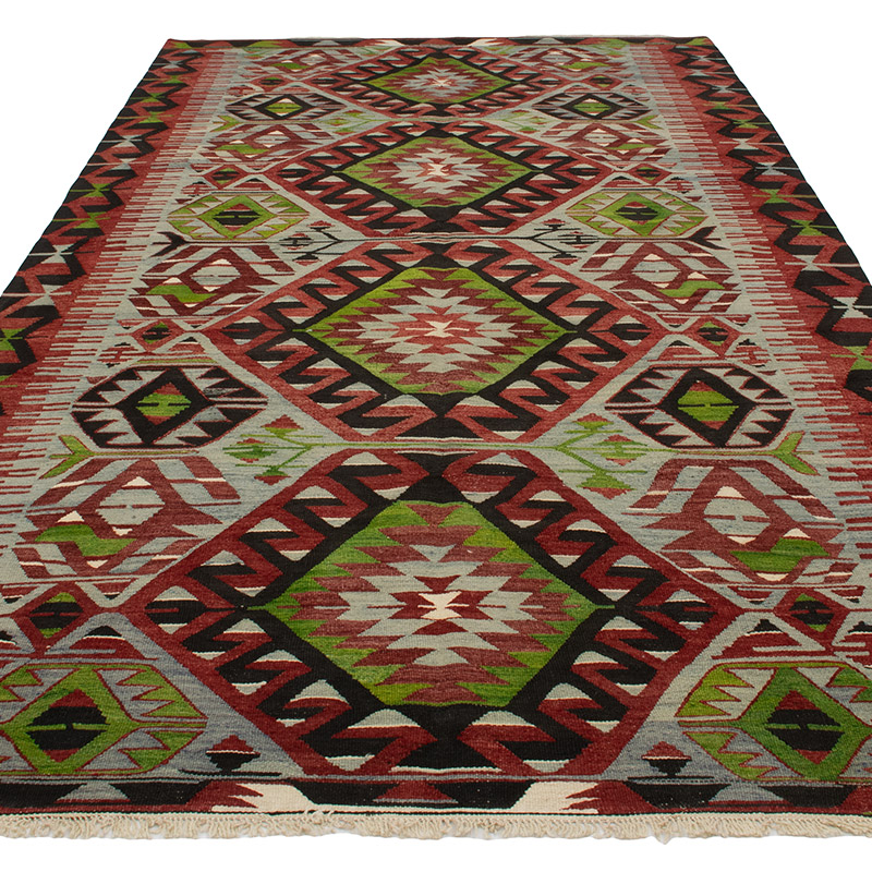 Alfombra Vintage Kilim Turca - 168 cm x 312 cm - K0089603