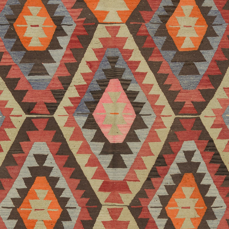 Vintage Turkish Kilim Rug - 5' 4" x 9'  (64" x 108") - K0089604
