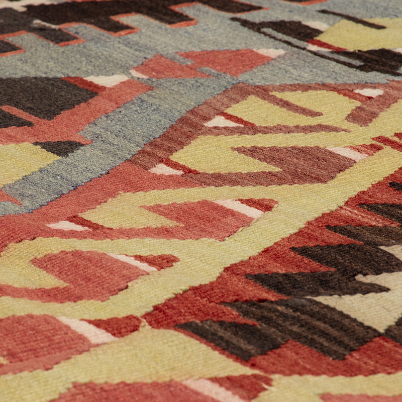 Vintage Turkish Kilim Rug - 5' 2" x 8' 7" (62" x 103") - K0089606