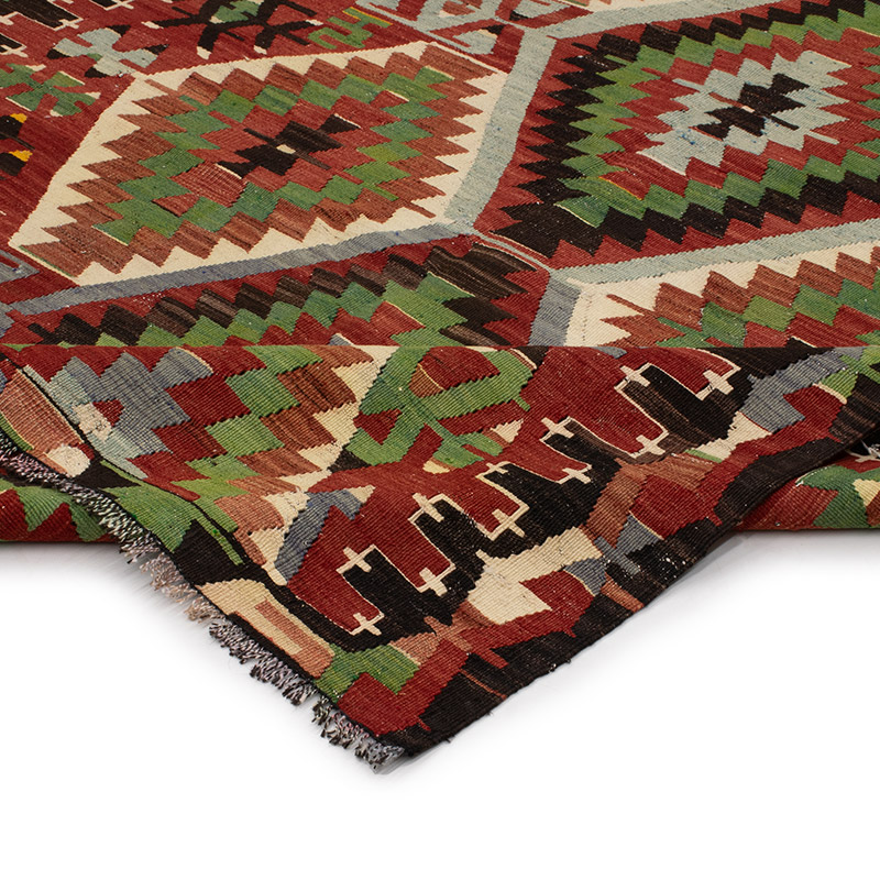 Vintage Turkish Kilim Rug - 5' 1" x 10' 1" (61" x 121") - K0089607