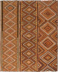 Vintage Turkish Kilim Rug - 8' 1" x 10'  (97" x 120")