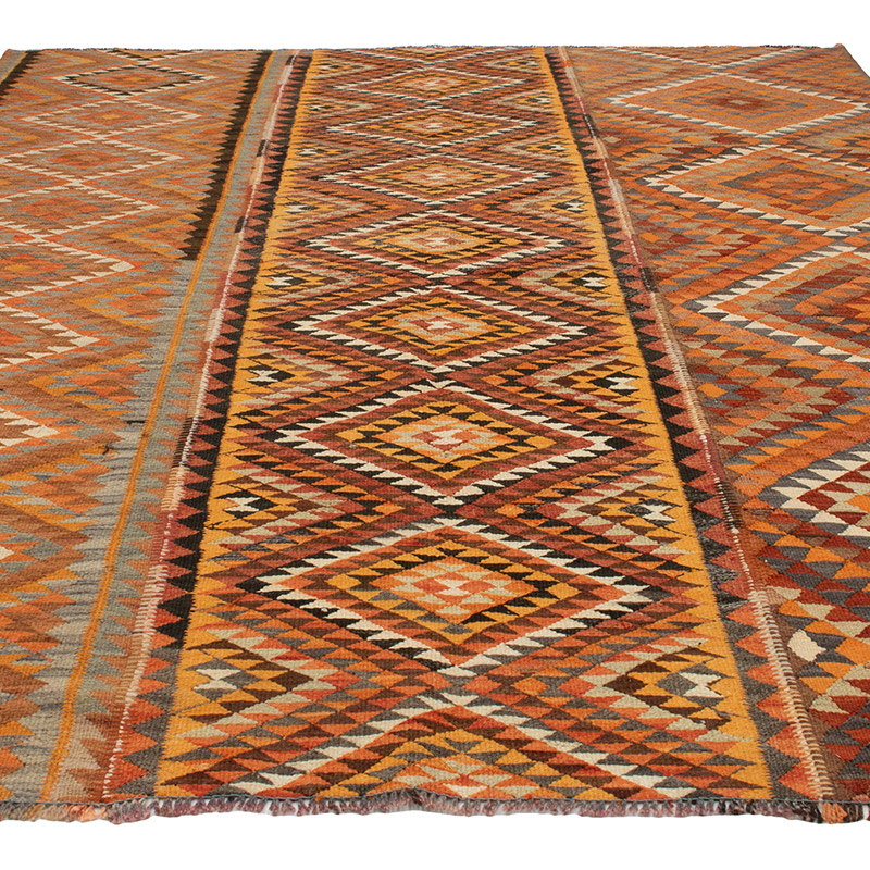 Vintage Turkish Kilim Rug - 8' 1" x 10'  (97" x 120") - K0089610