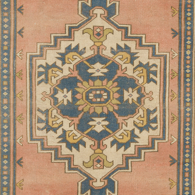 Vintage Turkish Hand-Knotted Rug - 6' 7" x 9' 2" (79" x 110") - K0089654