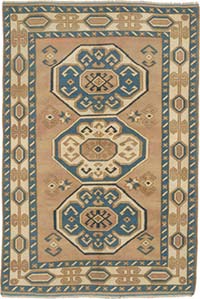 Vintage Turkish Hand-Knotted Rug - 5' 3" x 7' 10" (63" x 94")