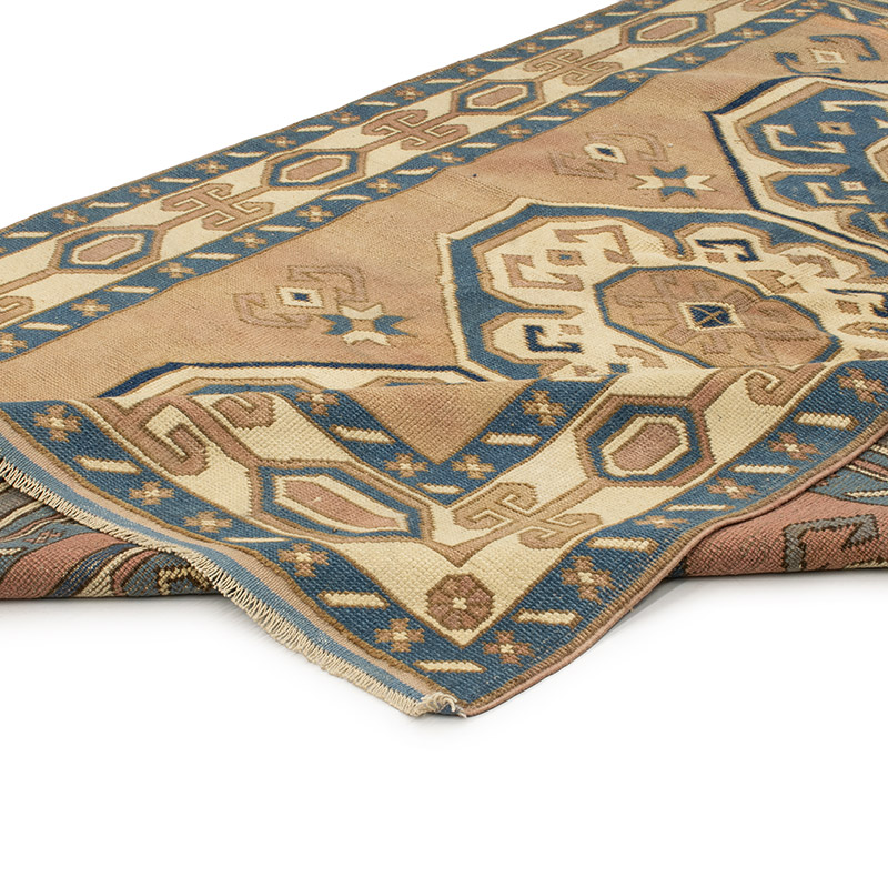 Vintage Turkish Hand-Knotted Rug - 5' 3" x 7' 10" (63" x 94") - K0089656